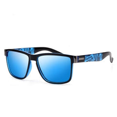 Men's Polarized Square 'Die Hard' Plastic Sunglasses