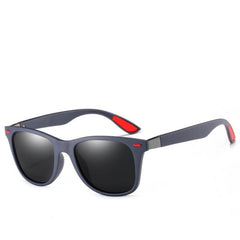 Men's Polarized Pilot 'Blue Dragon' Plastic Sunglasses