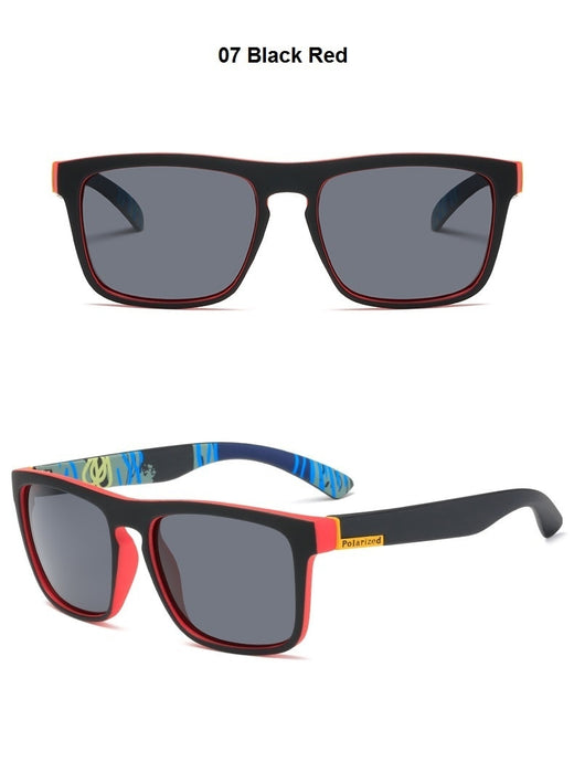 Men's Polarized Square 'Die Hard' Plastic Sunglasses
