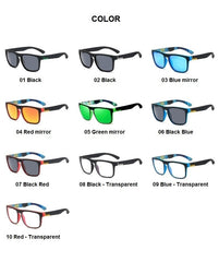 Men's Polarized Square 'Die Hard' Plastic Sunglasses