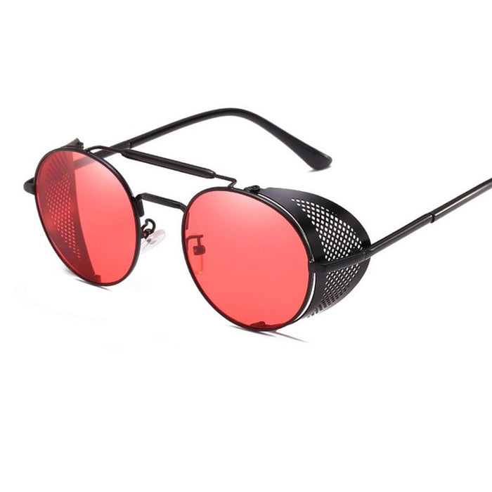 Men's Retro Round 'Heat Moon' Metal Sunglasses