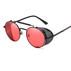 Men's Retro Round 'Heat Moon' Metal Sunglasses