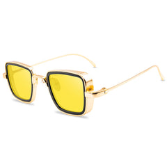 Men's Vintage Square 'Classic Blit' Metal Sunglasses