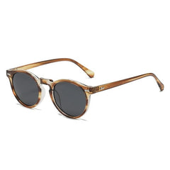 Women's Polarized Oval 'Love Angle' Plastic Sunglasses