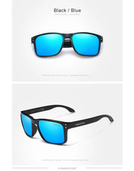 Men's Square Plastic 'Dual Tone Swagger' Polarized Sunglasses