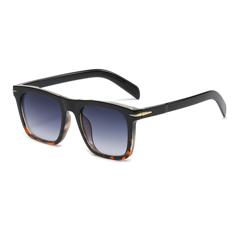 Men's Retro Square 'The Captain' Plastic Sunglasses