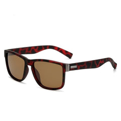 Men's Polarized Square 'Die Hard' Plastic Sunglasses