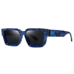 Women's Retro Rectangle ' Small Bullet' Plastic Sunglasses