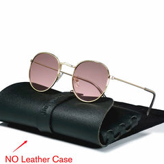 Men's Retro Round 'Knight Rebel' Metal Sunglasses