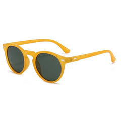 Women's Polarized Oval 'Love Angle' Plastic Sunglasses