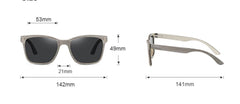 Women's Polarized Oval 'Beat The Summer' Wooden Sunglasses