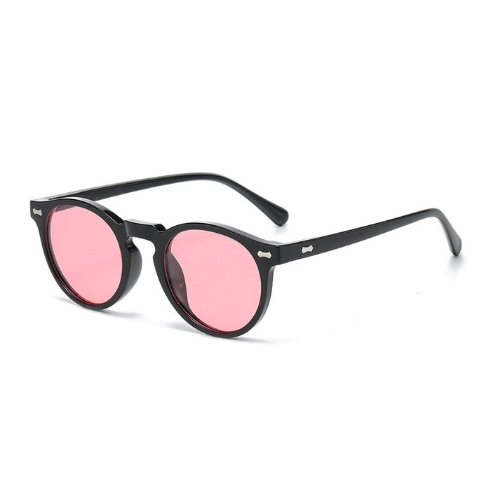 Women's Polarized Oval 'Love Angle' Plastic Sunglasses