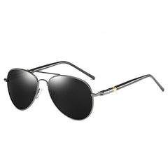 Men's Polarized Pilot 'Madison Met' Metal Sunglasses