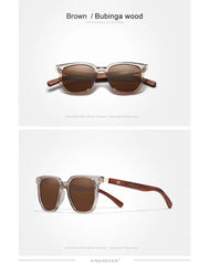 Men's Wood Wayfarer 'Timber Chic' Polarized Sunglasses