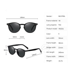 Women's Retro Round 'Hot Mama' Plastic Sunglasses