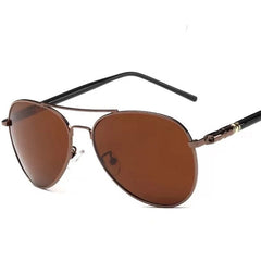 Men's  Polarized Pilot 'Dr. Johnny Dep'  Metal Sunglasses