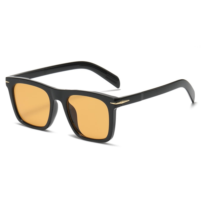 Men's Retro Square 'The Captain' Plastic Sunglasses