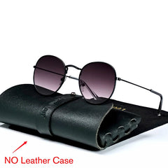 Men's Retro Round 'Knight Rebel' Metal Sunglasses