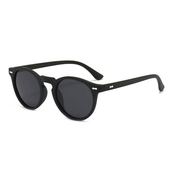 Women's Polarized Oval 'Love Angle' Plastic Sunglasses