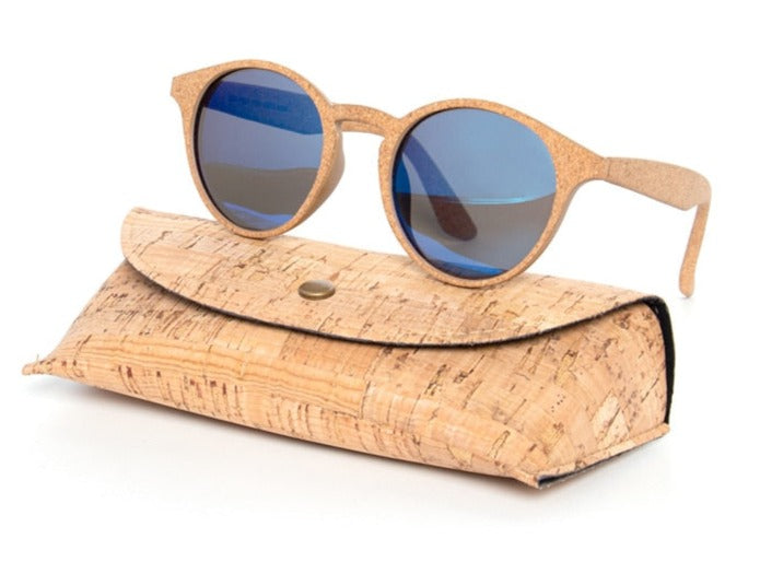 Women's Polarized Oval 'Burrgon' Wooden Sunglasses