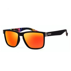 Men's Polarized Square 'Die Hard' Plastic Sunglasses