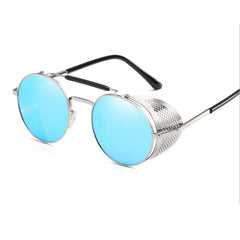 Men's Retro Round 'Heat Moon' Metal Sunglasses