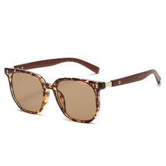 Men's Retro Oval 'Euro Parade' Wooden Sunglasses