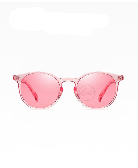 Women's Retro Round 'Hot Mama' Plastic Sunglasses