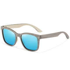 Women's Polarized Oval 'Beat The Summer' Wooden Sunglasses