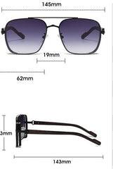 Men's Classic  Square 'Spirit' Sunglasses