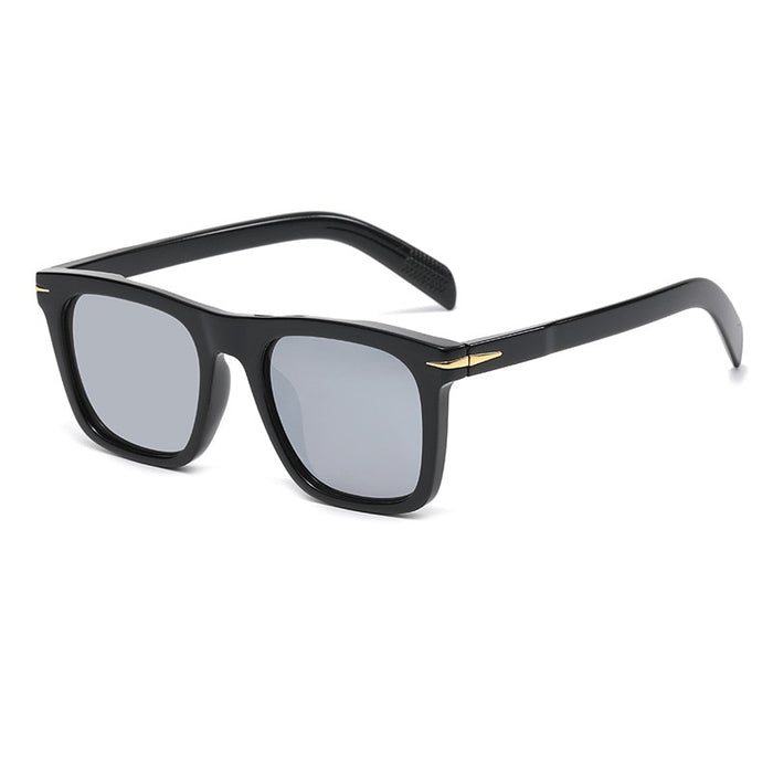 Men's Retro Square 'The Captain' Plastic Sunglasses