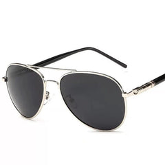 Men's  Polarized Pilot 'Dr. Johnny Dep'  Metal Sunglasses