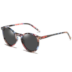 Women's Polarized Round 'Graciers' Plastic Sunglasses