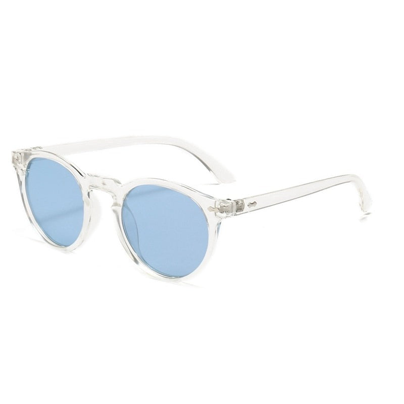 Women's Polarized Oval 'Love Angle' Plastic Sunglasses