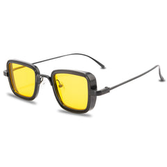 Men's Vintage Square 'Classic Blit' Metal Sunglasses