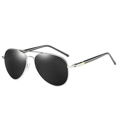 Men's Polarized Pilot 'Madison Met' Metal Sunglasses