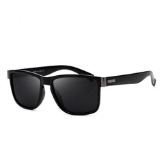 Men's Polarized Square 'Die Hard' Plastic Sunglasses