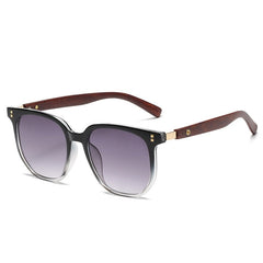 Men's Retro Oval 'Euro Parade' Wooden Sunglasses