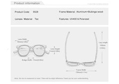 Men's Wood Wayfarer 'Timber Chic' Polarized Sunglasses