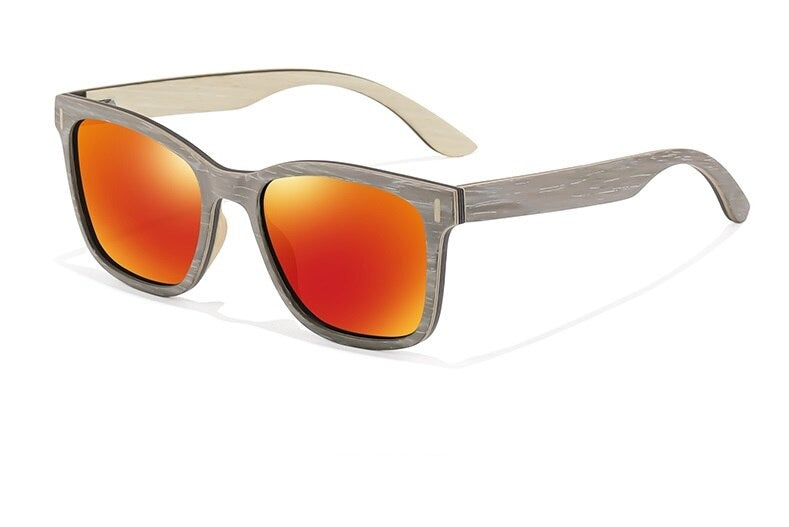 Women's Polarized Oval 'Beat The Summer' Wooden Sunglasses