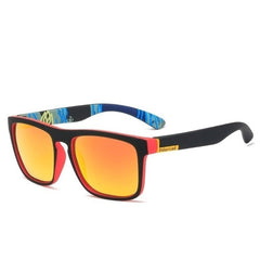 Men's Polarized Square 'Die Hard' Plastic Sunglasses