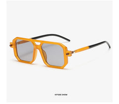 Men's Vintage Square 'Ambush Gear' Plastic Sunglasses