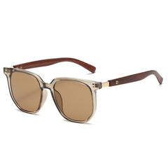 Men's Retro Oval 'Euro Parade' Wooden Sunglasses