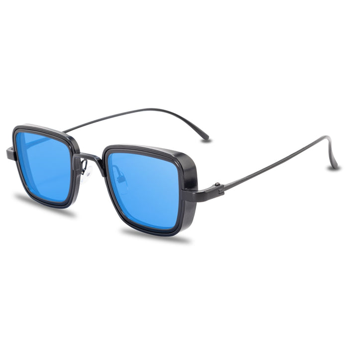 Men's Vintage Square 'Classic Blit' Metal Sunglasses