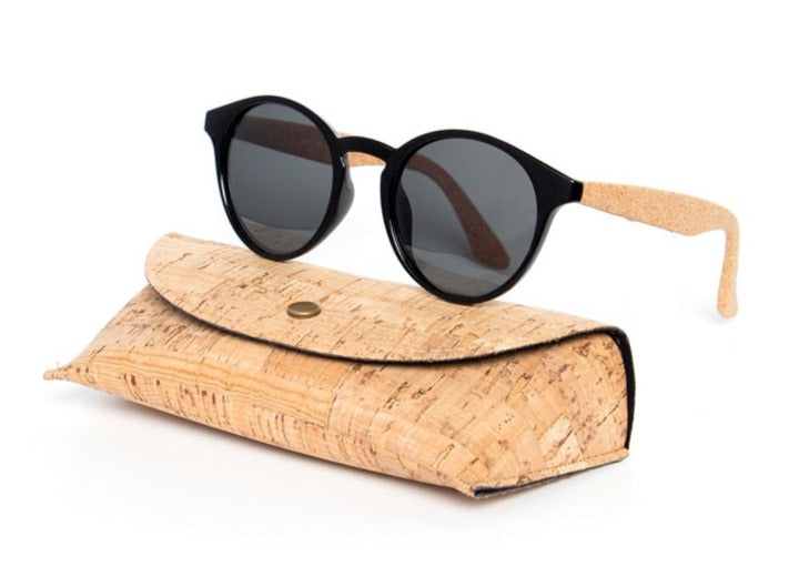 Women's Polarized Oval 'Burrgon' Wooden Sunglasses