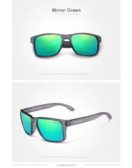 Men's Square Plastic 'Dual Tone Swagger' Polarized Sunglasses