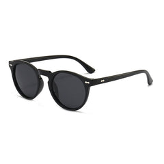 Women's Polarized Oval 'Love Angle' Plastic Sunglasses