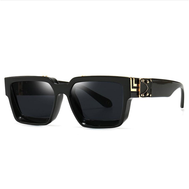 Women's Retro Rectangle ' Small Bullet' Plastic Sunglasses