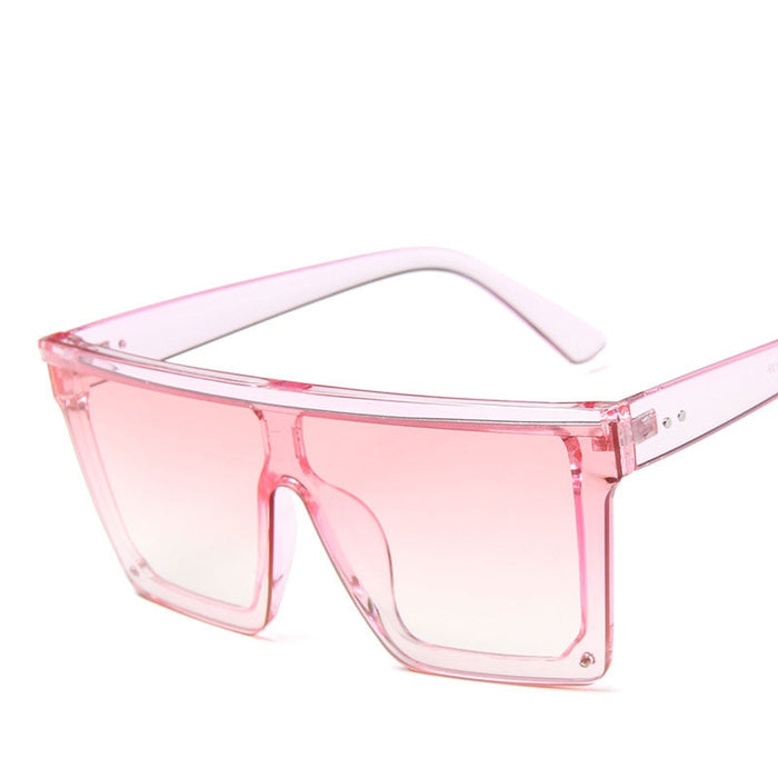 Women's  Oversized Vintage Square 'Sun Ada' Plastic Sunglasses