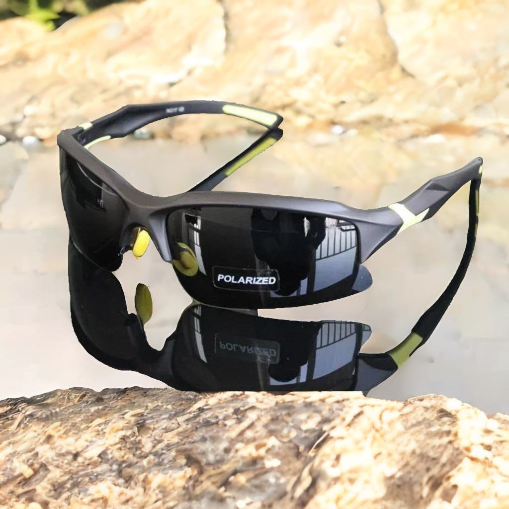 Men's Wrap Around 'Wasp' Plastic Sport Sunglasses